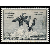 Official 1951 - 1952 Federal Duck Stamp-Metal Sign