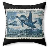 Official 1952-1953 Federal Duck Stamp - Black Pillow