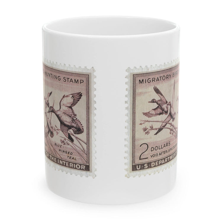 Official 1953-1954 Federal Duck Stamp - White Mug