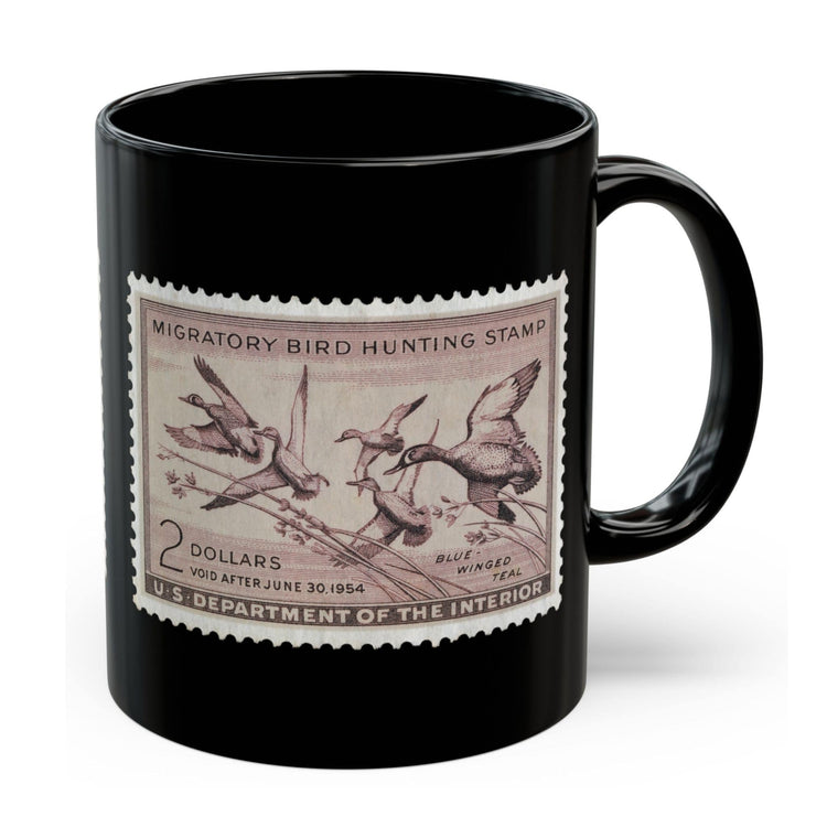 Official 1953-1954 Federal Duck Stamp - Black Mug