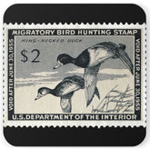 Official 1954-1955 Federal Duck Stamp - Cork Back Coaster