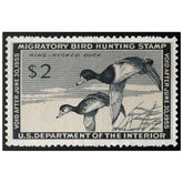 Official 1954 - 1955 Federal Duck Stamp - Canvas Sign