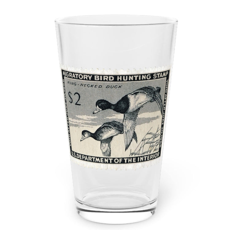 Official 1954-1955 Federal Duck Stamp - Pint Glass