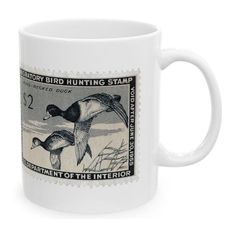 Official 1954-1955 Federal Duck Stamp - White Mug