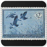 Official 1955-1956 Federal Duck Stamp - Cork Back Coaster