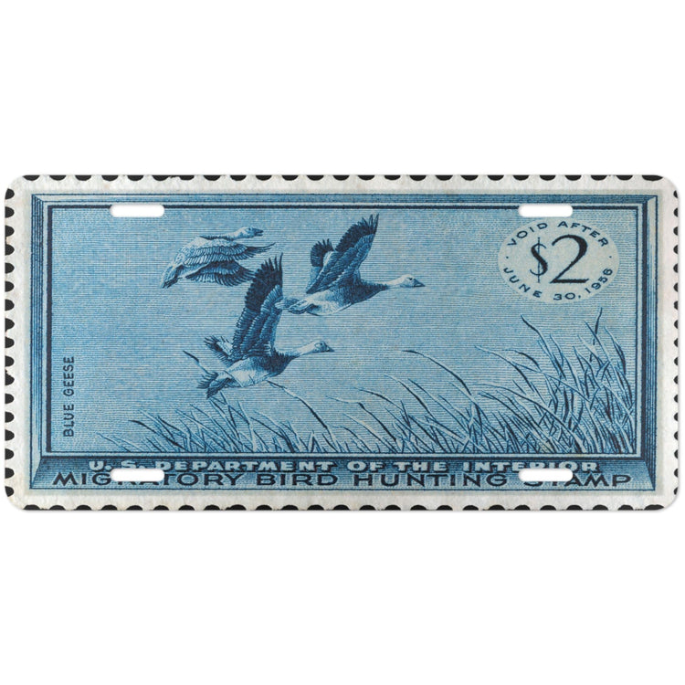 Official 1955-1956 Federal Duck Stamp - License Plate
