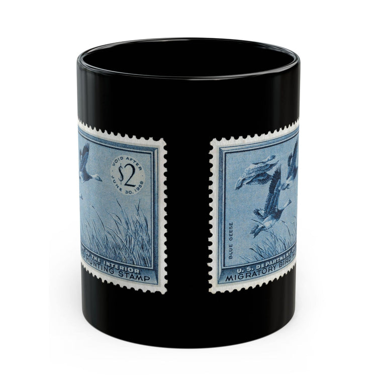 Official 1955-1956 Federal Duck Stamp - Black Mug