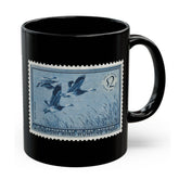 Official 1955-1956 Federal Duck Stamp - Black Mug