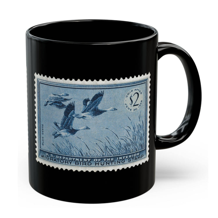 Official 1955-1956 Federal Duck Stamp - Black Mug