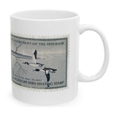 Official 1956-1957 Federal Duck Stamp - White Mug