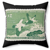 Official 1957-1958 Federal Duck Stamp - Black Pillow
