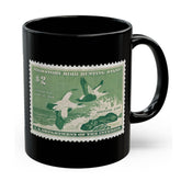 Official 1957-1958 Federal Duck Stamp - Black Mug