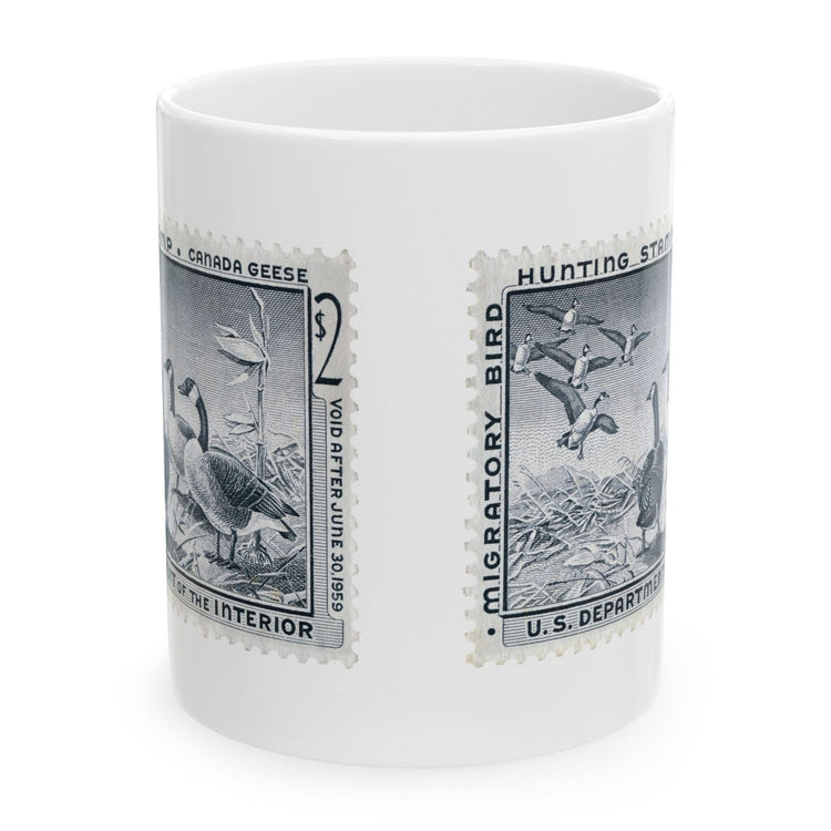 Official 1958-1959 Federal Duck Stamp - White Mug