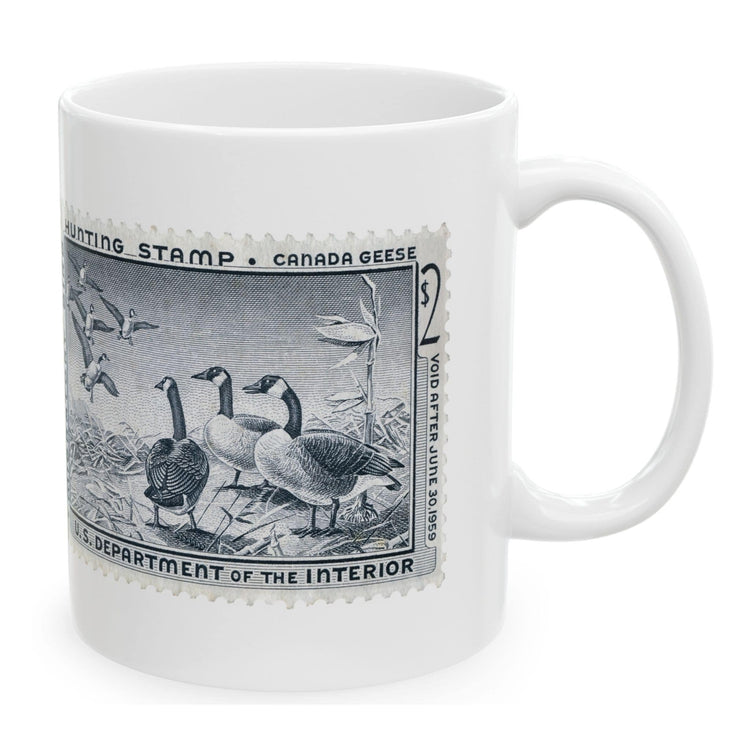Official 1958-1959 Federal Duck Stamp - White Mug