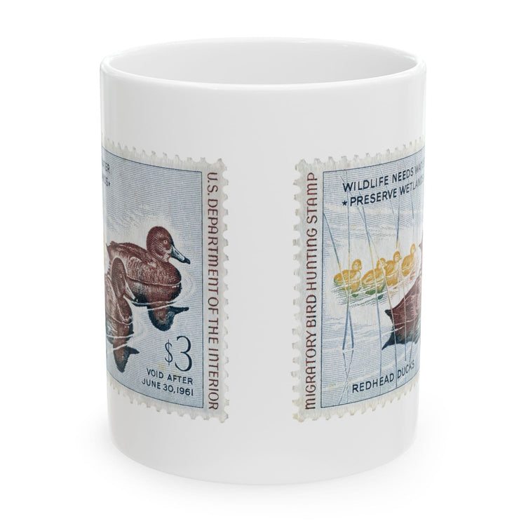 Official 1960-1961 Federal Duck Stamp - White Mug