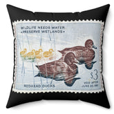 Official 1960-1961 Federal Duck Stamp - Black Pillow