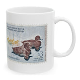 Official 1960-1961 Federal Duck Stamp - White Mug
