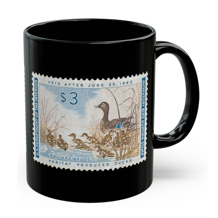 Official 1961-1962 Federal Duck Stamp - Black Mug