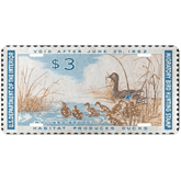 Official 1961 - 1962 Federal Duck Stamp - License Plate