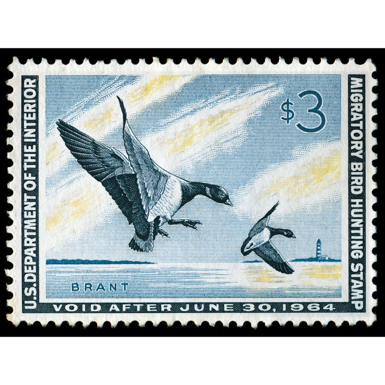 Official 1963 - 1964 Federal Duck Stamp - Metal Sign