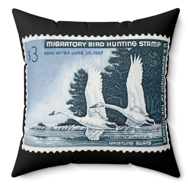 Official 1966-1967 Federal Duck Stamp - Black Pillow