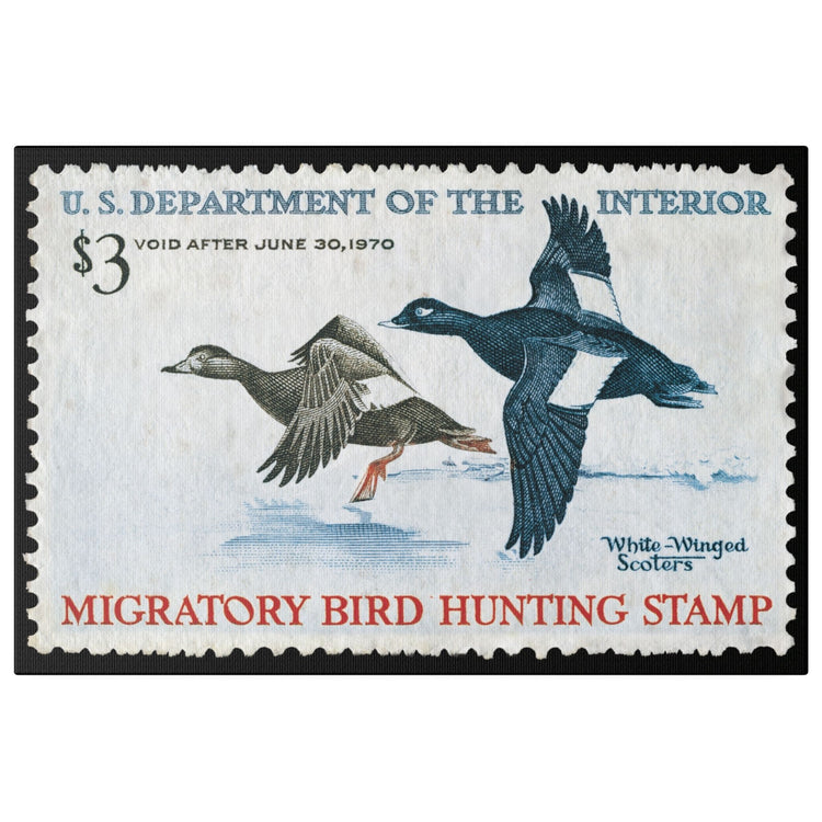 Official 1969 - 1970 Federal Duck Stamp - Canvas Sign