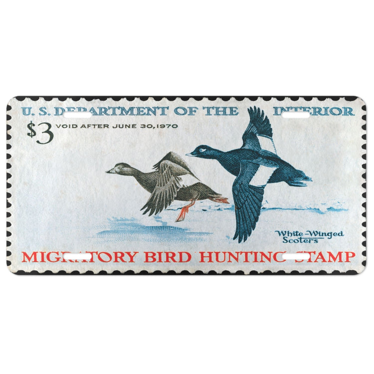 Official 1969 - 1970 Federal Duck Stamp - License Plate