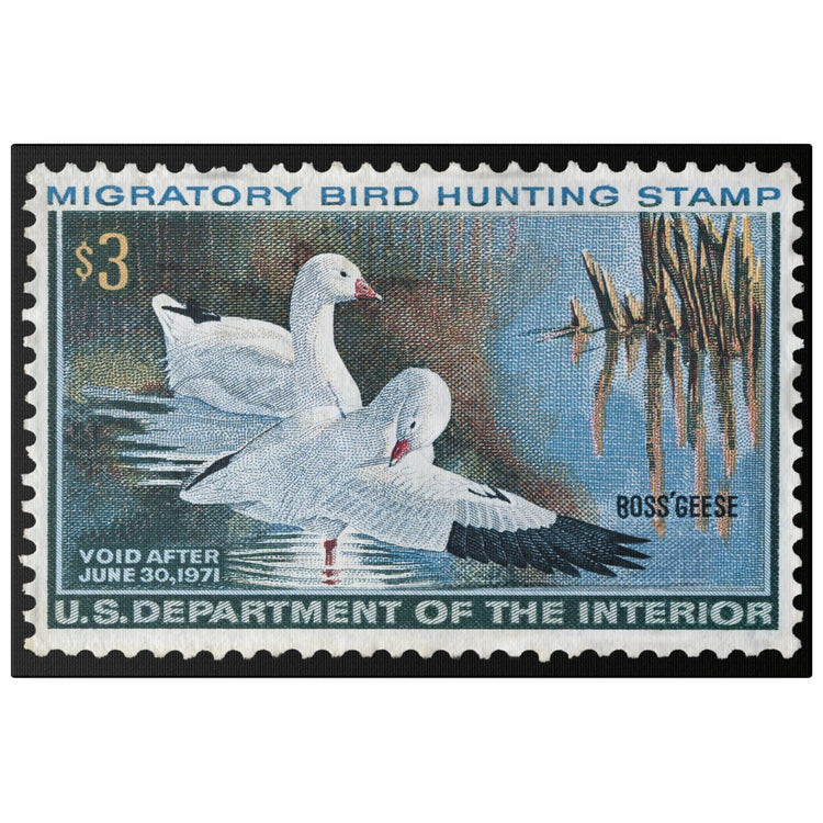 Official 1970 - 1971 Federal Duck Stamp - Canvas Sign
