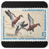 Official 1971-1972 Federal Duck Stamp - Cork Back Coaster