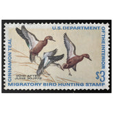 Official 1971 - 1972 Federal Duck Stamp - Canvas Sign