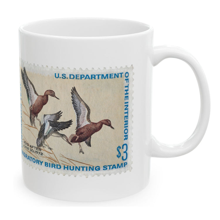 Official 1971-1972 Federal Duck Stamp - White Mug