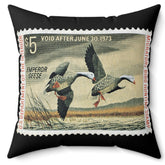 Official 1972-1973 Federal Duck Stamp - Black Pillow