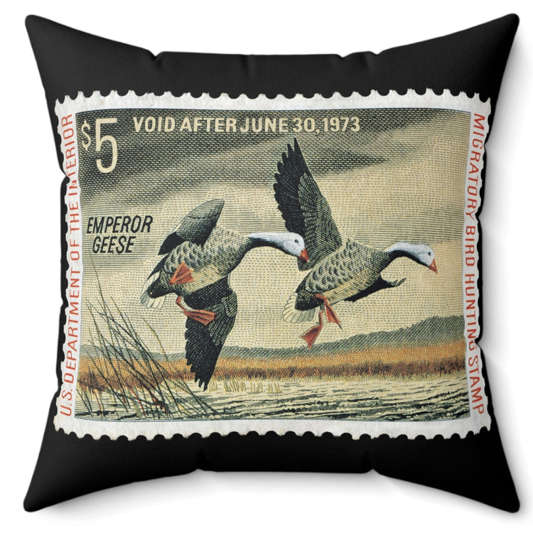 Official 1972-1973 Federal Duck Stamp - Black Pillow