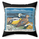 Official 1973-1974 Federal Duck Stamp - Black Pillow
