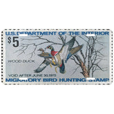Official 1974-1975 Federal Duck Stamp - License Plate
