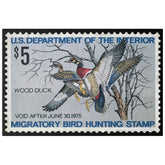 Official 1974 - 1975 Federal Duck Stamp - Canvas Sign