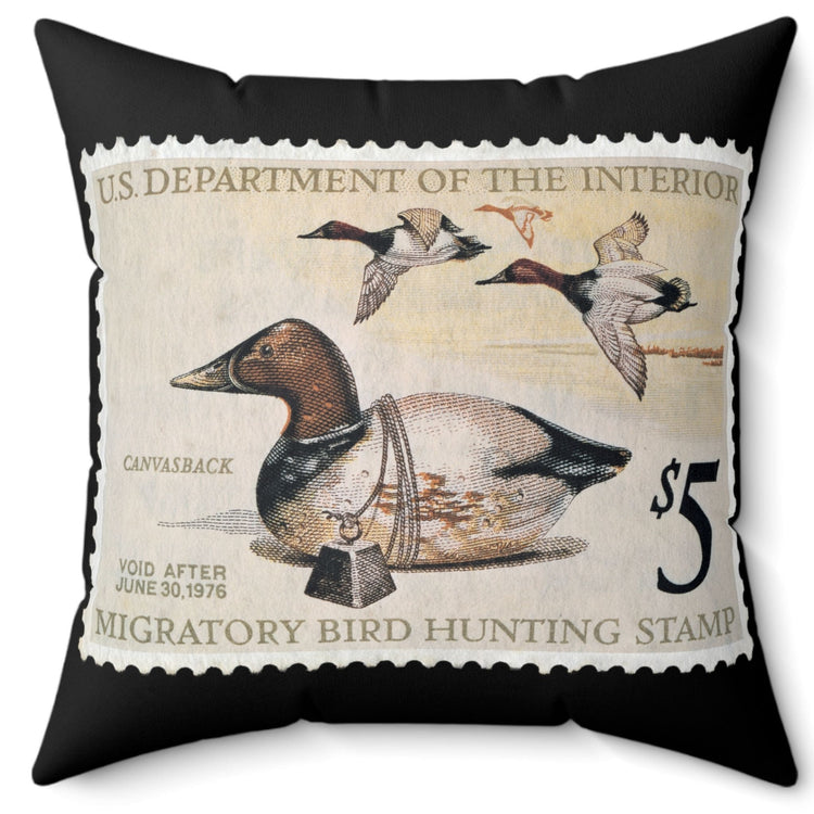 Official 1975-1976 Federal Duck Stamp - Black Pillow