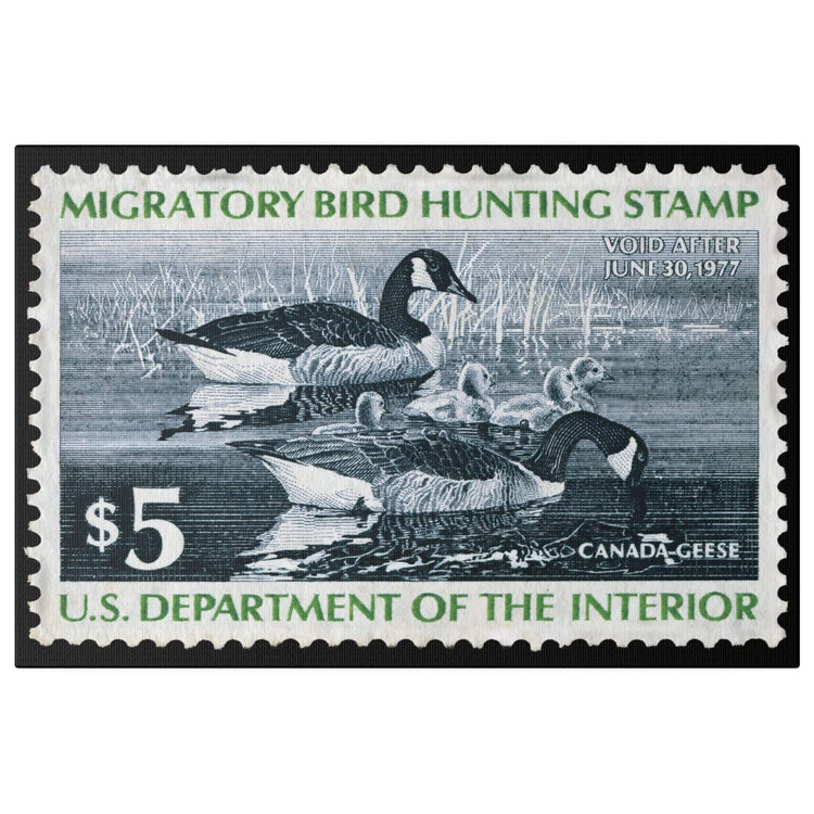 Official 1976 - 1977 Federal Duck Stamp - Canvas Sign