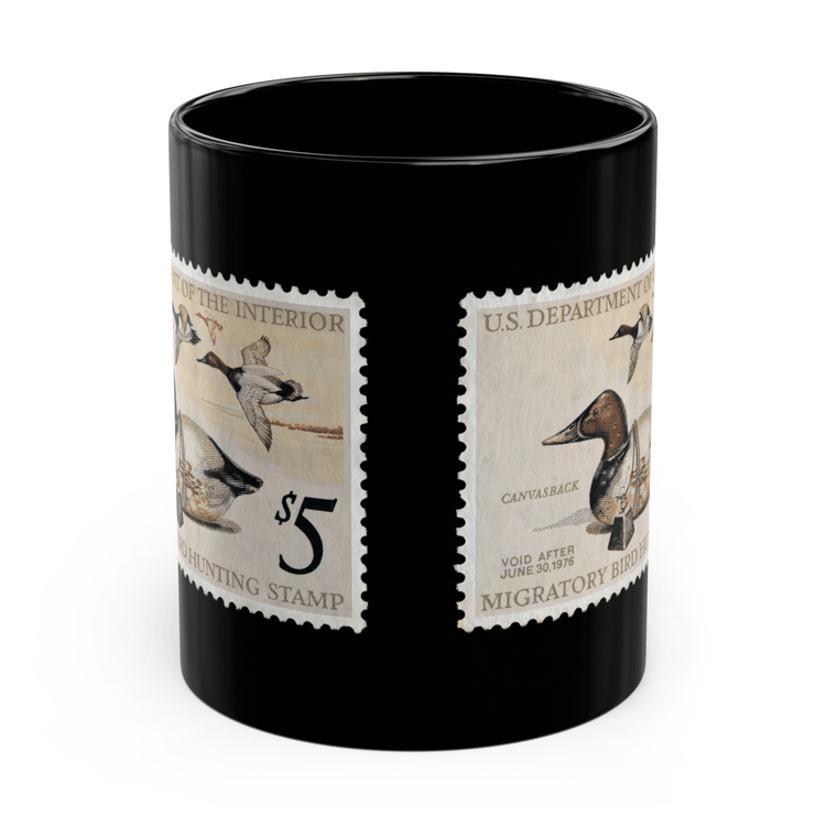 Official 1975-1976 Federal Duck Stamp - Black Mug