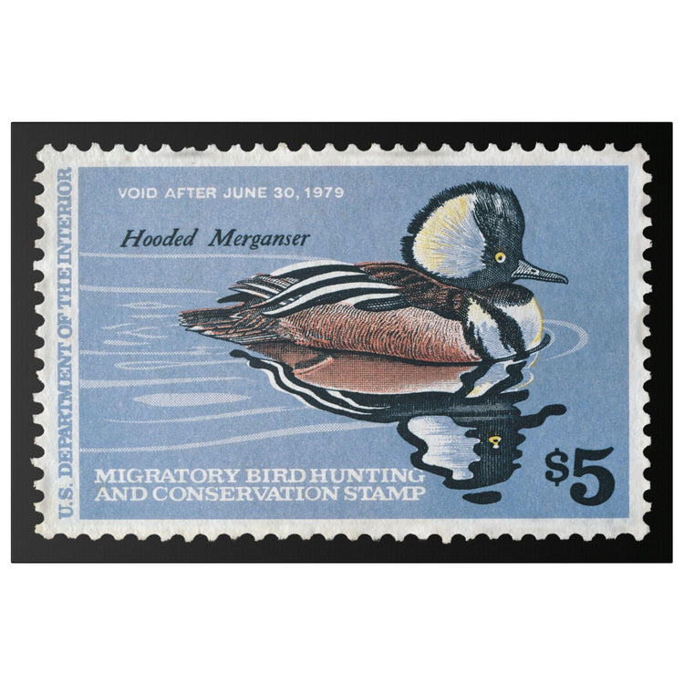 Official 1978 - 1979 Federal Duck Stamp - Canvas Sign