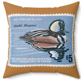 Official 1978-1979 Federal Duck Stamp - Light Brown Pillow