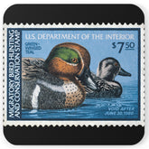 Official 1979-1980 Federal Duck Stamp - Cork Back Coaster