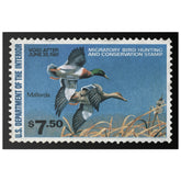 Official 1980 - 1981 Federal Duck Stamp - Canvas Sign