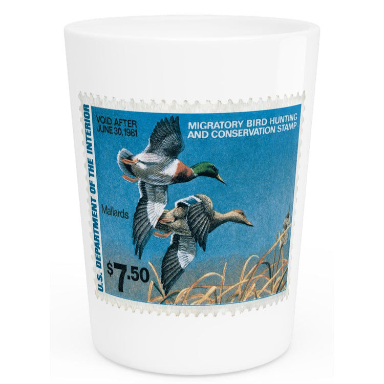 Official 1980-1981 Federal Duck Stamp - Shot Glass