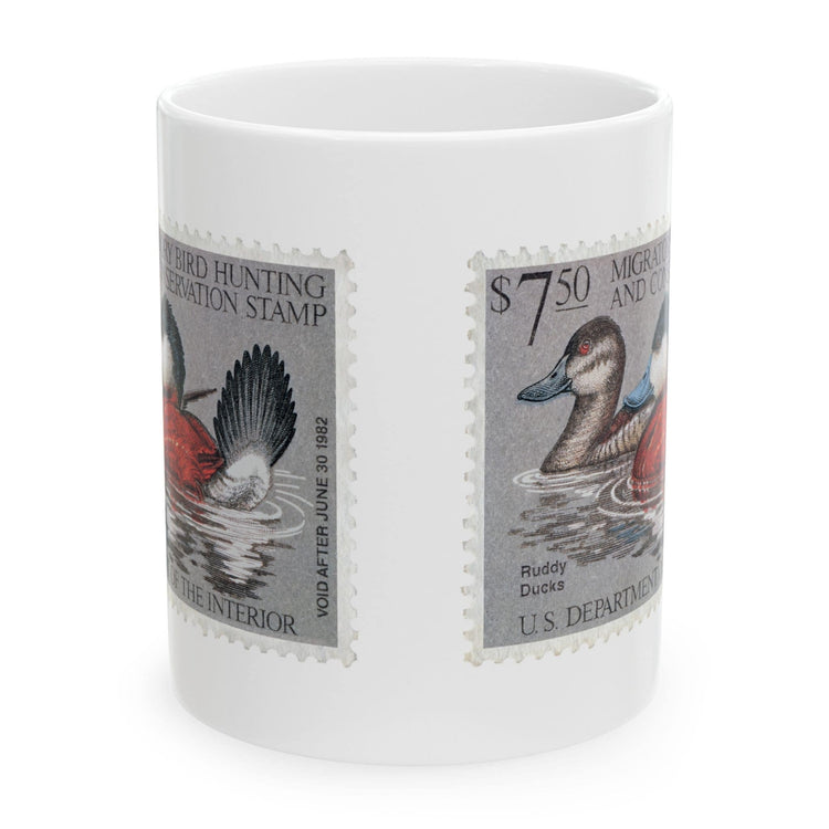 Official 1981-1982 Federal Duck Stamp - White Mug