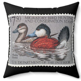 Official 1981-1982 Federal Duck Stamp - Black Pillow