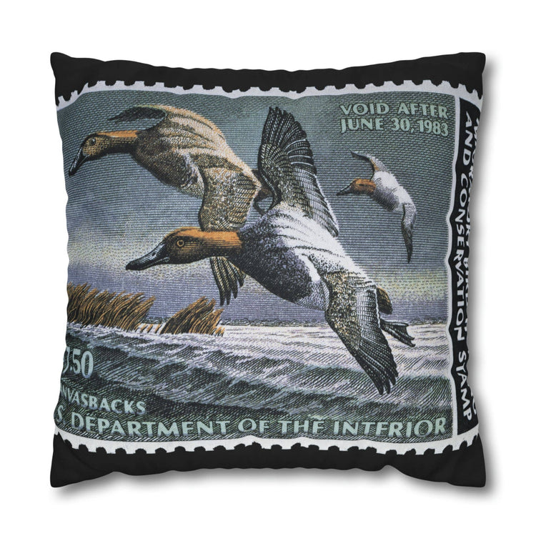 Official 1982-1983 Federal Duck Stamp - Zippered Pillow Cover