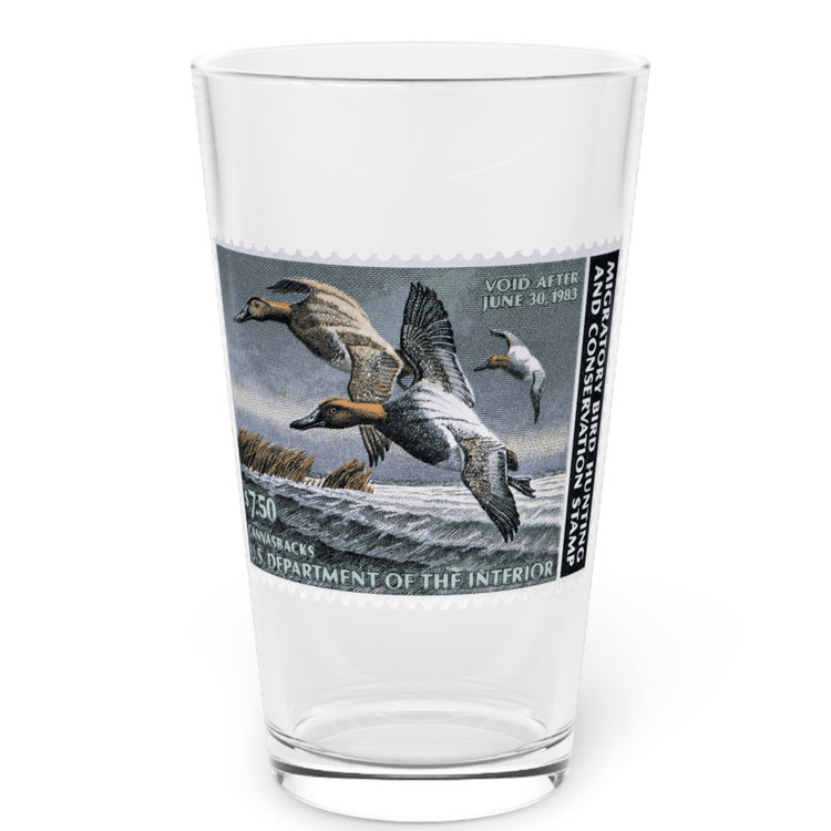 Official 1982-1983 Federal Duck Stamp - Pint Glass