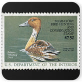 Official 1986-1987 Federal Duck Stamp - Cork Back Coaster