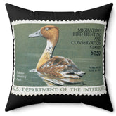 Official 1986-1987 Federal Duck Stamp - Black Pillow
